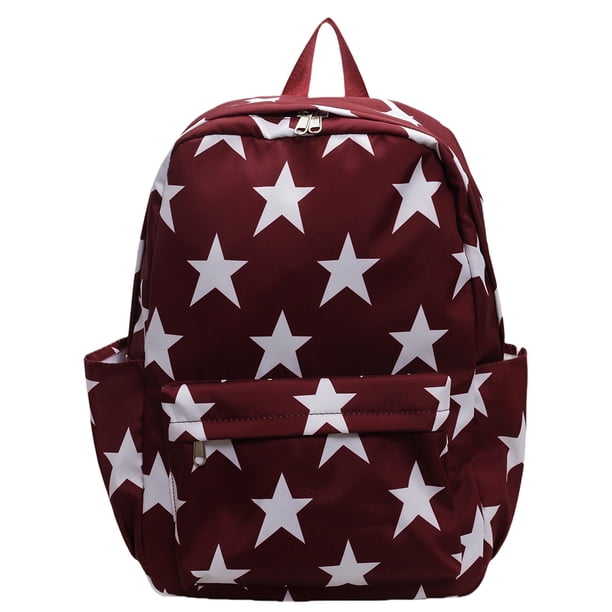 Mochila Escolar para Estudiantes Mujeres Hombres Nailon Con Patrón Estrellas