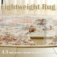 thumbnail image 3 of DweIke Traditional Vintage Overdyed Retro Accent Rug,Non-Slip Boho Ethnic Retro Non-Shedding & Easy Care Carpet for Living Room/Bedroom 4'x4' Light Orange, 3 of 7