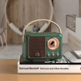 thumbnail image 1 of Bocina Bluetooth Portátil Altavoz retro compatible con Bluetooth Subwoofer clásico Decoración Mini altavoces Likrtyny Para estrenar, 1 of 7