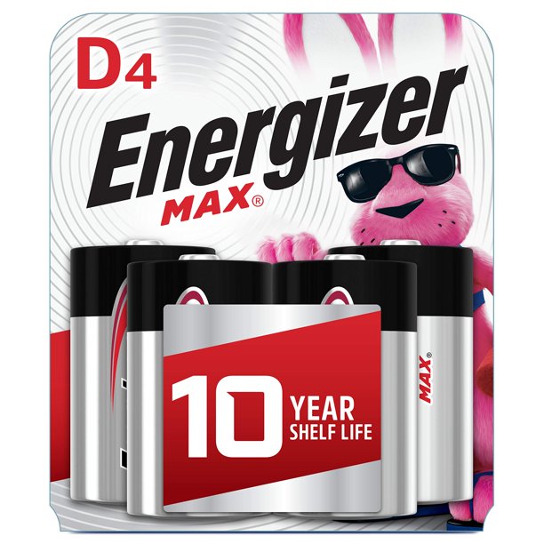 Batería Energizer D Premium Alkaline, 4 unidades