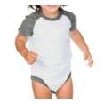 thumbnail image 4 of Kavio I1P0508 Infants Raglan Short Sleeve Bodysuit.(Replaces 190)-White/Black-6M, 4 of 4