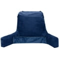 thumbnail image 6 of XXL Husband Pillow Cover Aspen - Reversible Micro Plush to Microsuede - Side and Back Pockets - Perfect Fit for the XXL Bed Rest Pillow - Convenient Handle for Carrying, Dark Blue, 6 of 7
