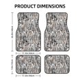 thumbnail image 2 of Cauagu Leopard And Zebra Pattern Car Floor Mat Set of 4,Car Carpet Mats Car Mats with Anti-Slip Backing & Driver Heel Pad Universal Fit for Cars/Trucks/SUV/Vans, 2 of 6