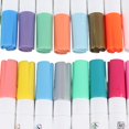 thumbnail image 5 of Rotuladores de pintura acrílica de 24 colores, rotuladores de pintura impermeables de secado rápido para estudiantes para lienzo y rocas de madera, 5 of 5