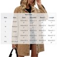 thumbnail image 3 of SuTry Women's Longline Denim Jacket Oversized Collared Button Down Chest Flap Pockets Side Slit Long Sleeve Relaxed Fit Casual Daily Wear Spring Outings Outerwear, 3 of 5