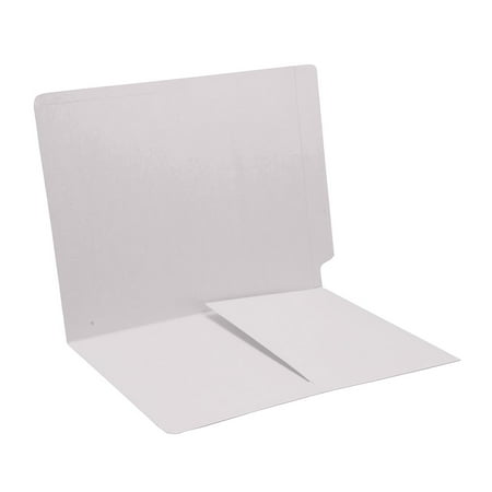 14 pt White Folders Full Cut End Tab Letter Size 1/2 Pocket Inside Front (Box of 50) 14 pt White Folders Full Cut End Tab Letter Size 1/2 Pocket Inside Front (Box of 50)