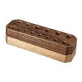 thumbnail image 4 of Estante de almacenamiento de artesanía en cuero de madera herramienta de perforación 14 agujeros herramienta de modelado estante organizador de Sunnimix Estante de almacenamiento de artesanía en cuero, 4 of 8