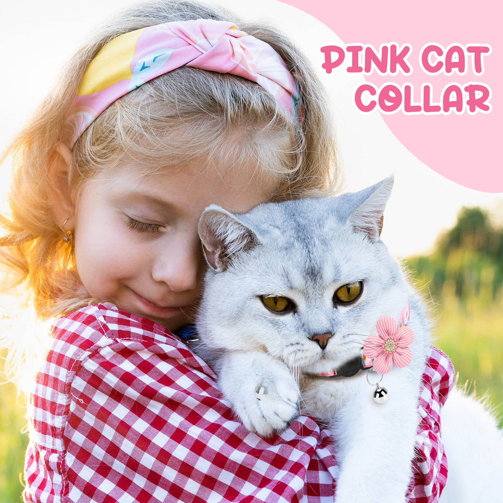 Shuaien Cute Cat Collar with Bells, 4-Pack Adjustable photo 5