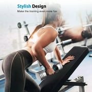 Northdeer Adjustable Dumbbells Pair Steel Weight Set 20lb Weights for Lifting Gym Fitness with Foam Handle, Silver（20lb*2）