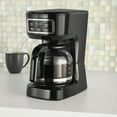 Mainstays Black 12Cup Programmable Coffee Maker, 1.8 Liter Capacity