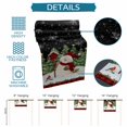 thumbnail image 7 of Table Runners 120 Inches Long Dress Scarves, Black Red Snowman Christmas Farmhouse Coffee/Dining/Kitchen Table Runner for Living Room, Xmas Tree Snowflake Winter 13x120 Inch, 7 of 7