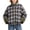 Army Green, variant on Womens Button Up Jacket Plaid Reversible Collared Long Sleeve Coat Casual Fall Winter Outwear with Pockets (M, Navy)