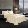 thumbnail image 3 of Modern Threads 6-Piece Oat Satin Sheet Set with Organizer Box, King, 3 of 6