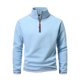 thumbnail image 1 of Blusa y camisa de manga larga con cuello alto para hombre, informal, a la moda, lisa, con cuello alto, sudadera de manga larga, blusa de poliéster para hombre, 1 of 4