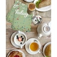 thumbnail image 4 of Happy Birthday Kitchen Dish Towels for Drying Dishes Set of 4, Sage Green Modern Abstract Art Waffle Weave Microfiber Hand Tea Bathroom Towels Quick Dry & Absorbent Towel 15.7x23.6, 4 of 7