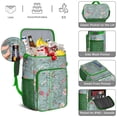 thumbnail image 2 of Bright Colorful Bloom Pattern Insulated Cooler Backpack, Leakproof Waterproof Lunch Backpack for Summer BBQs, Hiking, Fishing, 2 of 6