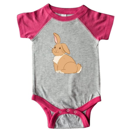 

Inktastic Easter Cute Floppy Ear Brown Bunny Gift Baby Boy or Baby Girl Bodysuit