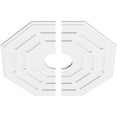 thumbnail image 2 of 34"OD x 7"ID x 13 1/2"C x 1"P Westin Architectural Grade PVC Contemporary Ceiling Medallion, Two Piece, 2 of 11
