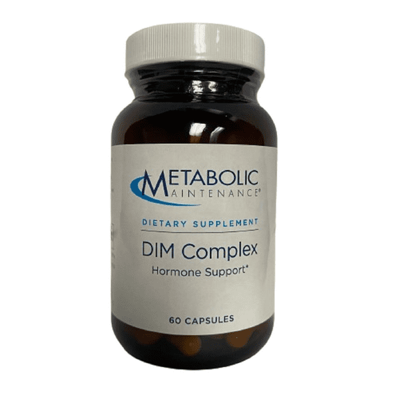 Metabolic Maintenance DIM Complex - Diindolylmethane Supplement for Estrogen Balance - N Acetyl L Cysteine & Folate Support Hormone Metabolism - Gluten & Dairy Free (60 Capsules)