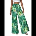 thumbnail image 1 of Pantalones Palazzo Elásticos de Pierna para Mujer, Informales, Cómodos y de Cintura Media. Estilo 2 L, 1 of 5