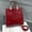 red, variant on Genuine Cowhide Leather Women's Crocodile Embossed Tote Bag, Top Handle Crossbody Shoulder Purse