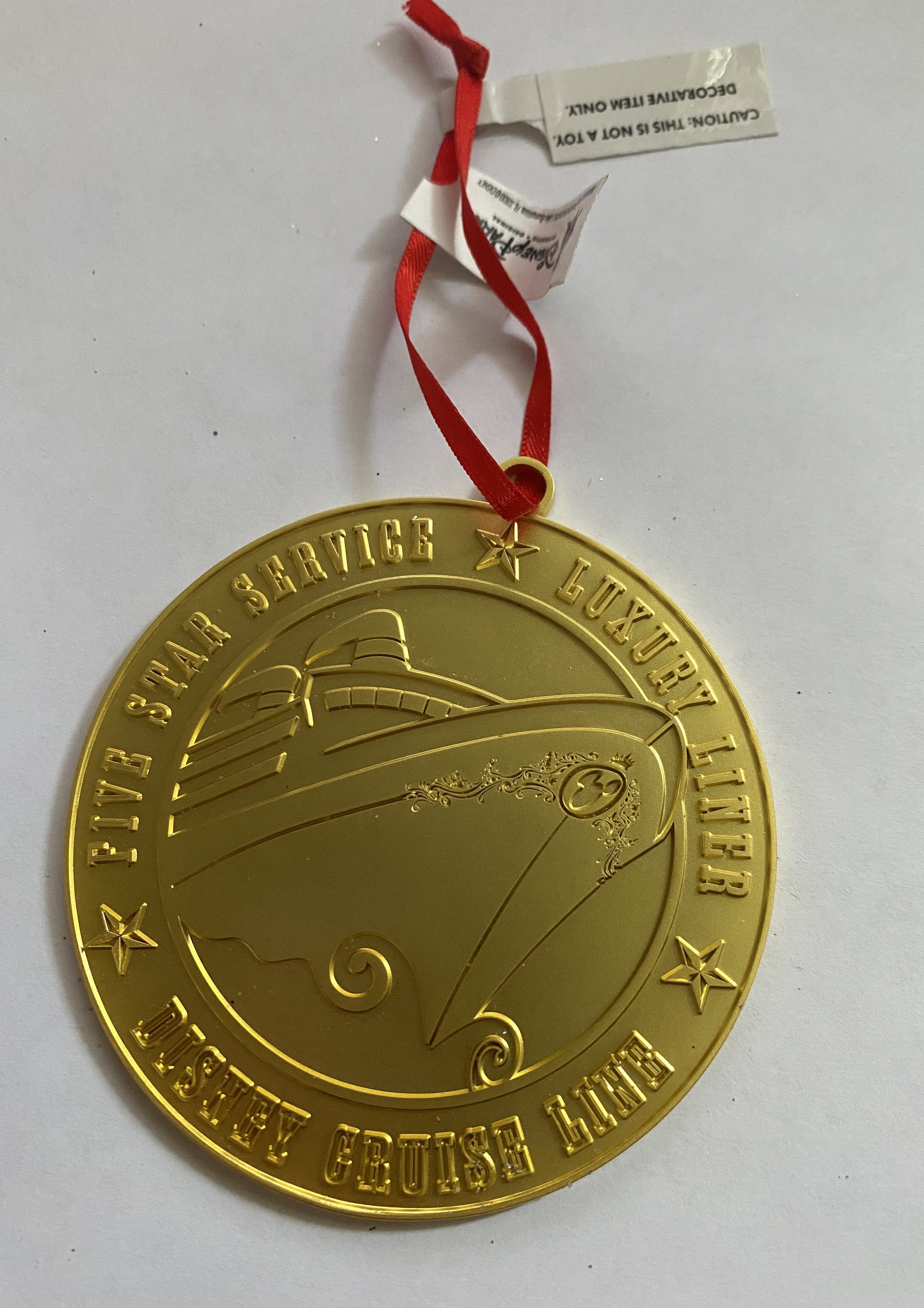 Disney Cruise Line Five Star Service Gold Metal Christmas Ornament New With Walmart Com Disney Cruise Line Five Star Service Gold Metal Christmas Ornament New With Walmart Com