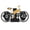 Yellow, variant on Suodoka Bicycle Flip Clock, Creative Automatic Flip Down Desk Clock for Home Office, Yellow