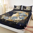 thumbnail image 5 of Homewish Moon Goddess Queen Sheets, Vintage Floral Queen Sheet Sets, 4-Piece, 1 Flat Sheet, 1 Fitted Sheet and 2 Pillowcases, 5 of 6