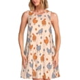 thumbnail image 1 of Disketp Funny Chicken para Vestido sin Mangas para Mujeres, Vestidos de Verano para Mujeres, Casual y Holgado para la Playa, 1 of 7