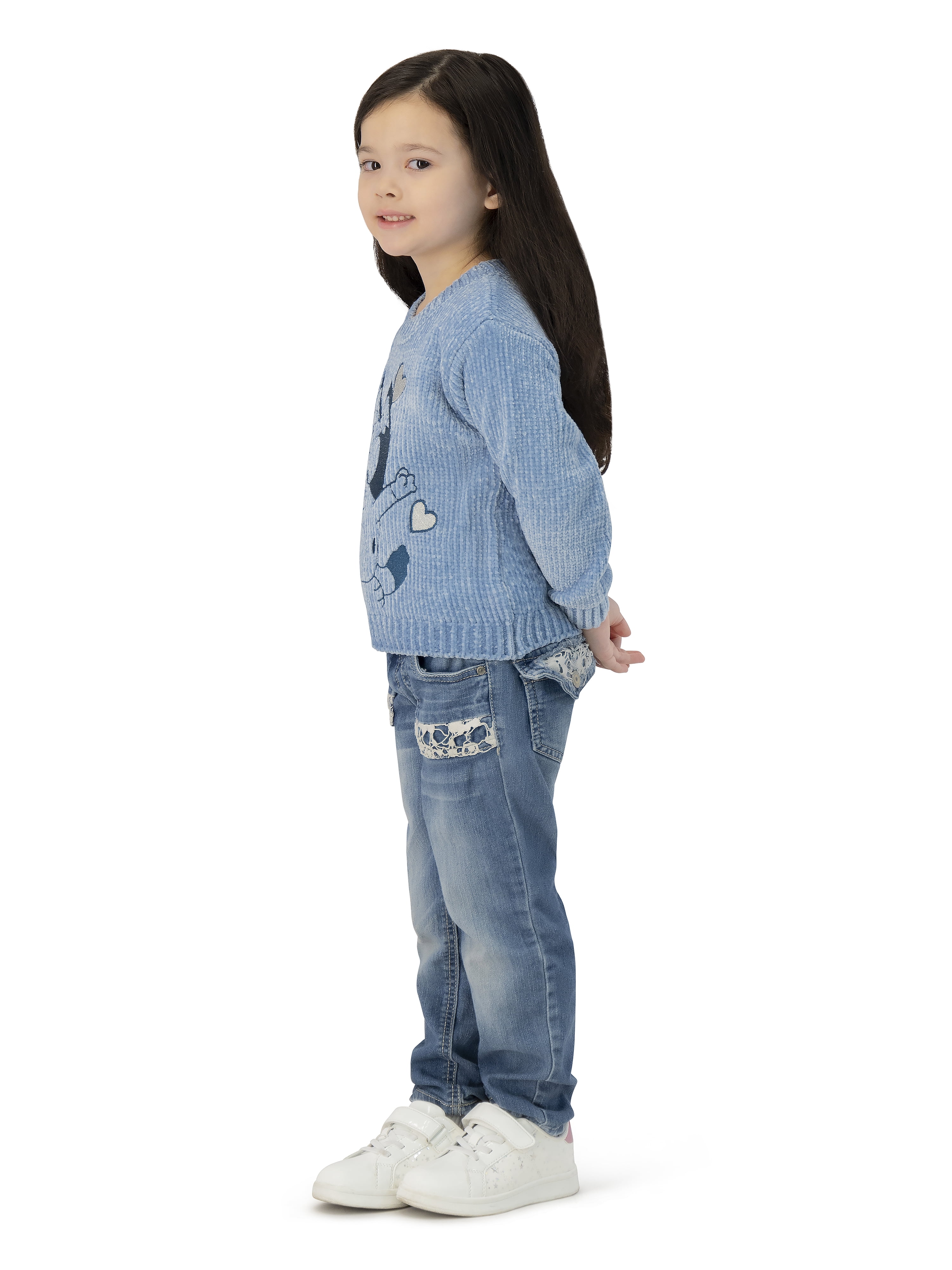 Bluey Toddler Girls Chenille Sweater, Sizes 12 Months - 5T