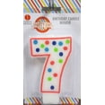 thumbnail image 1 of Unique Industries' Polka Dot Number "7" Birthday Candle, 1 of 4