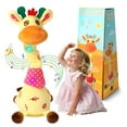 thumbnail image 1 of Juguete de peluche con forma de jirafa bailando, con música y luz, 1 of 8