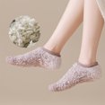 thumbnail image 6 of Men Women Cozy Plush Invisible Thermal Home Socks Anti-Skid Bottom Soft Winter Bedroom Slipper Socks Brown One Size, 6 of 7