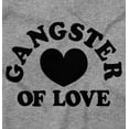 thumbnail image 2 of Cool Funny Gangster of Love Heart Womens Fitted Plus Size Graphic Tee Brisco Brands 3X, 2 of 5