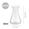 thumbnail image 3 of SHISUYAN 5 Pcs Plastic Beakers Erlenmeyer Flasks Conical Flasks Experiment Flasks Conical Bottles Laboratory Tools, 3 of 8