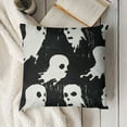 thumbnail image 3 of YINGXI Halloween Pillow Covers, Outdoor Halloween Cute Ghost Throw Pillow Covers Linen Farmhouse Vintage Halloween Decor Cushion Case Halloween Home Decor for Couch Sofa 22x22in, 3 of 5