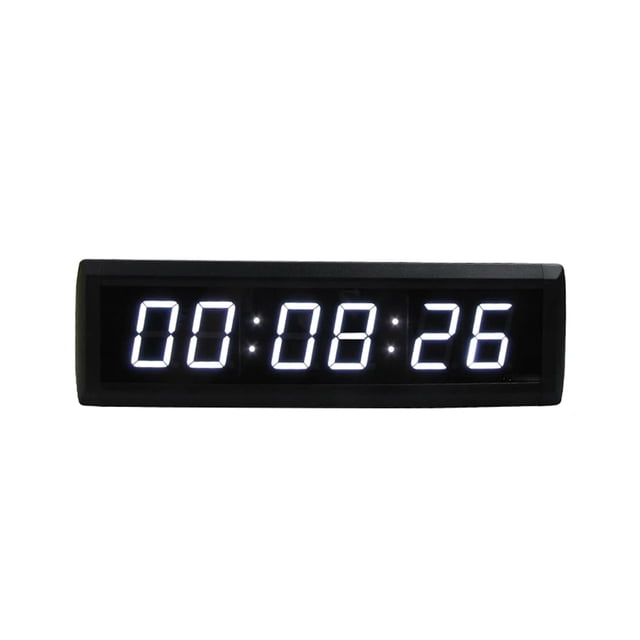 LED Countdown Clock, Digital Meeting Timer, Wall Mounted Indoor Clock, 12, 24 H, 1.8"