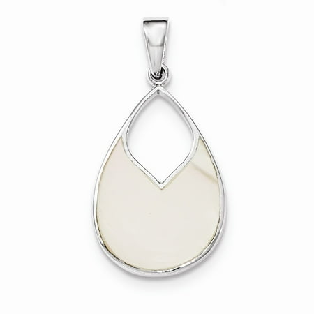 Mia Diamonds 925 Sterling Silver Polished Teardrop Mother Of Pearl Pendant Com - Teardrop Mother Of Pearl Pendant Mia Diamonds 925 Sterling Silver Polished Teardrop Mother Of Pearl Pendant Com - Teardrop Mother Of Pearl Pendant