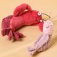 thumbnail image 5 of Juguetes de peluche de camarones, muñecos de peluche suaves, regalo para niños, 5 of 5