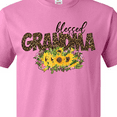thumbnail image 4 of Inktastic Blessed Grandma Sunflowers and Leopard Print T-Shirt, 4 of 5