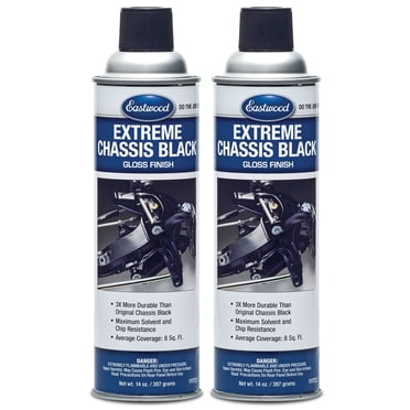 Eastwood Extreme Chassis Black Spray Paint - 2 Pack Satin Finish For Car & Truck Frames