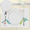 thumbnail image 3 of Ambesonne Sloth Place Mats Set of 4, Doodle New Year, Standard Size, Multicolor, 3 of 6