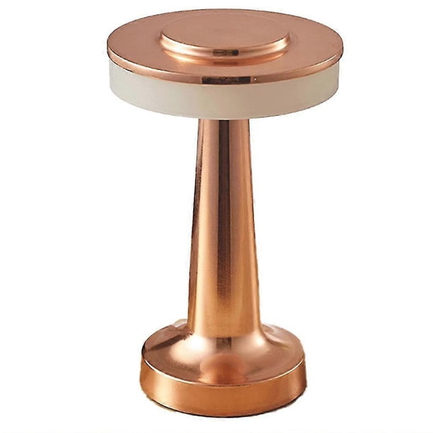 Touch LED rechargeable table lamp dining table bar table lamp outdoor small night lamp decorative table lampBronze