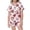 222Pink, variant on Girls Print Pajama Set, Button-Down Short Sleeve Satin Pjs, 2-Piece Cute Summer Sleepwear for Kids & Big G-irls