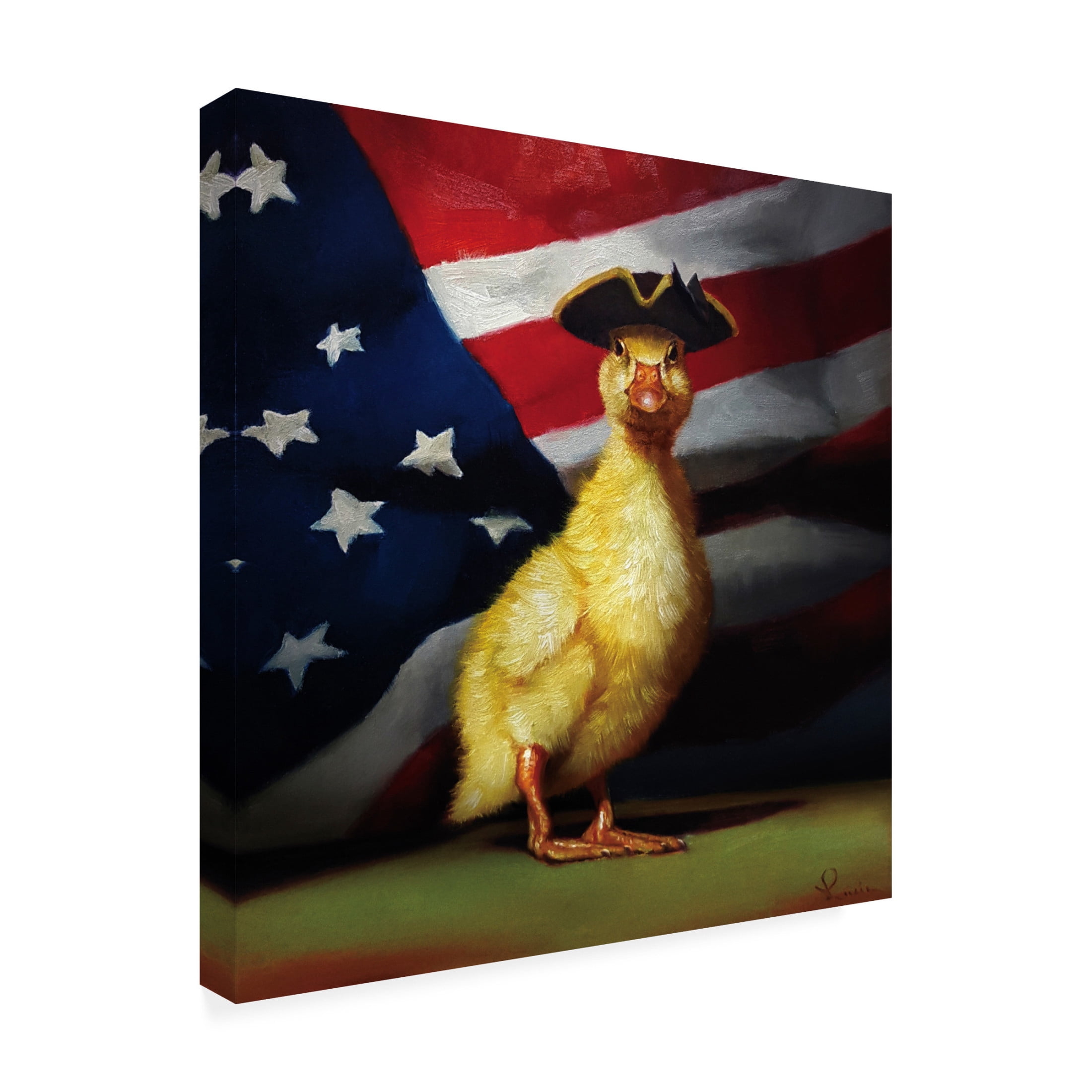 Canvas Wall Art - Lucia Heffernan 'The Patriot' Wall Art for Living Room, Bedroom, or Office Décor by Trademark Fine Art - 24 x 24 Inches