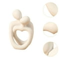 thumbnail image 6 of menolana Embrace Statue Resin Figurine Artwork Crafts Collection Sculpture Tabletop Ornament for Bookshelf Hallway Table Centerpieces White, 6 of 8