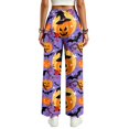 thumbnail image 3 of LNZGNM Womens Scrubs Pants Drawstring Elastic Waist Pocket Side Pockets Comfortable Lightweight with Wrinkle Free and Stretch Clinic Medical Duty,Purple(XXL), 3 of 3