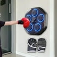 thumbnail image 1 of Dispositivo de boxeo electrónico, almohadilla de entrenamiento de reacción, objetivo de pared, almohadilla de entrenamiento de boxeo musical para el h con guantes para adultos, 1 of 8