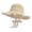 Beige, variant on Womens Summer Sun Hat with Ruffle Wide Brim Outdoor Beach Caps Lace Strap Mesh Hats Ladies Travel Casual Cap Brown