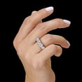 thumbnail image 4 of 2.50 Carat Round Brilliant Cut Moissanite Five Stone Band Ring in 14k White Gold (G-H, VS, cttw) Size 7.5 by Beverly Hills Jewelers, 4 of 4
